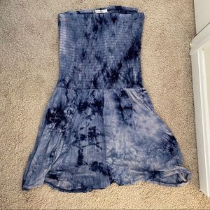 NWOT strapless tie dye romper